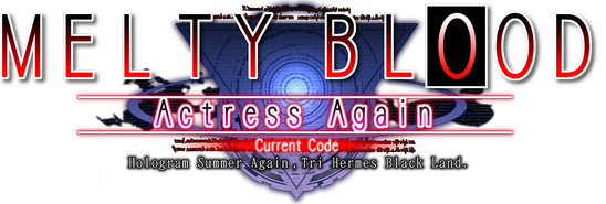 Логотип Melty Blood Actress Again Current Code