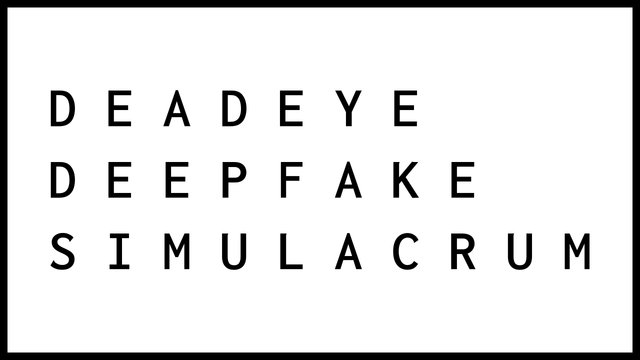 Логотип Deadeye Deepfake Simulacrum