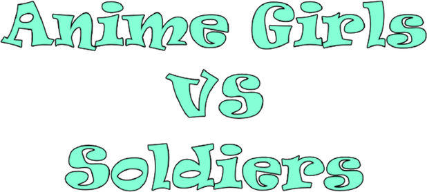 Логотип Anime Girls VS  Soldiers