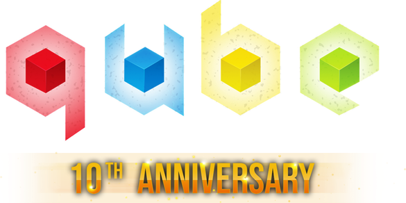 Логотип Q.U.B.E. 10th Anniversary
