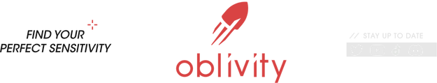 Логотип Oblivity - Find your perfect Sensitivity